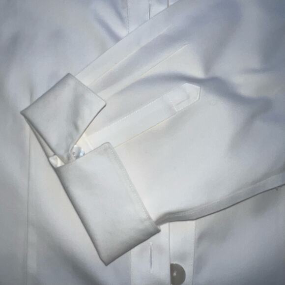 Coldwater Creek Womens Blouse Shirt Top Button Down Collared Off White Medium - Picture 7 of 12